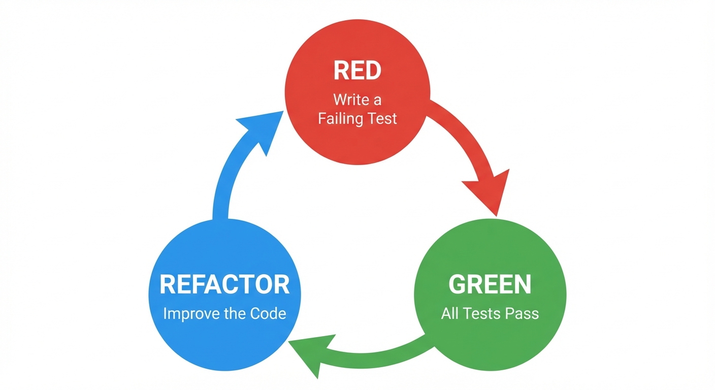 The Classic Red-Green-Refactor Loop Standard TDD Cycle