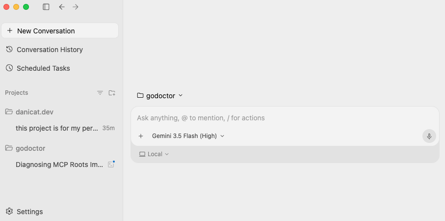 The new Agent Manager interface